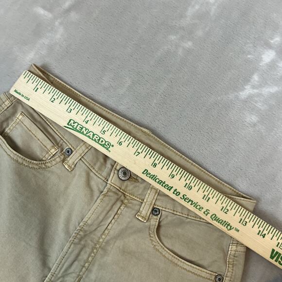 American Eagle Jeans Womens 2 Long Beige Mom Straight Jean Preppy Casual - Picture 6 of 13